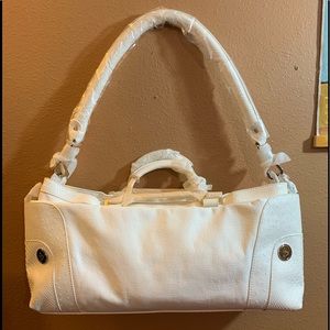 Joy Mangano’s Winter White Designer Drop Bag & Wristlet Set NWT